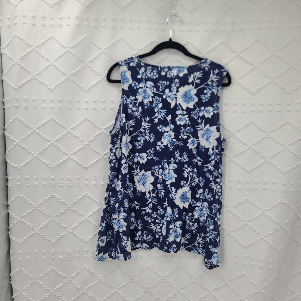 Terra and sky/Sonoma Bundle of 3 Shirts Blue Purple and White Size 1X Vacation - Picture 5 of 16